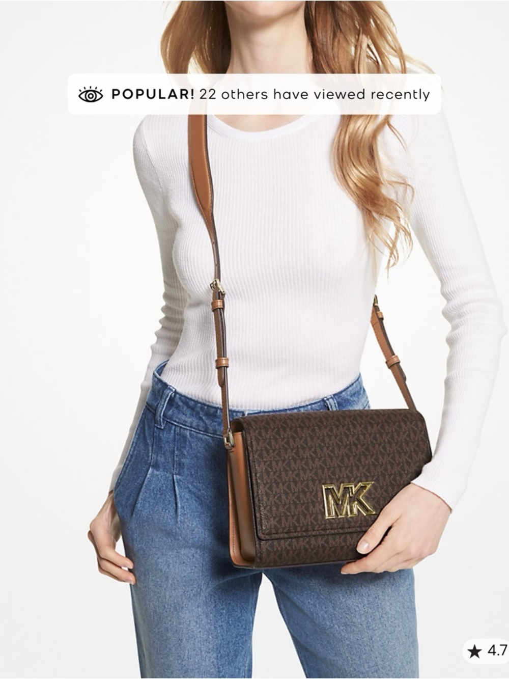 Michael Kors Dark Brown Crossbody Bag - Picture 8 of 8